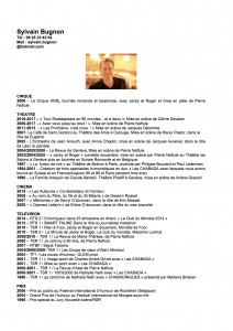 CV Sylvain Bugnon